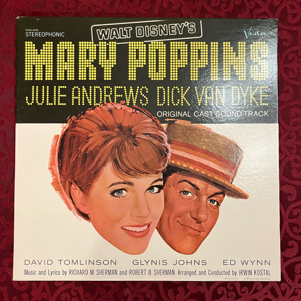 Walt Disney's Mary Poppins (Original Cast Soundtrack) 1964 Vinyl LP Record Album